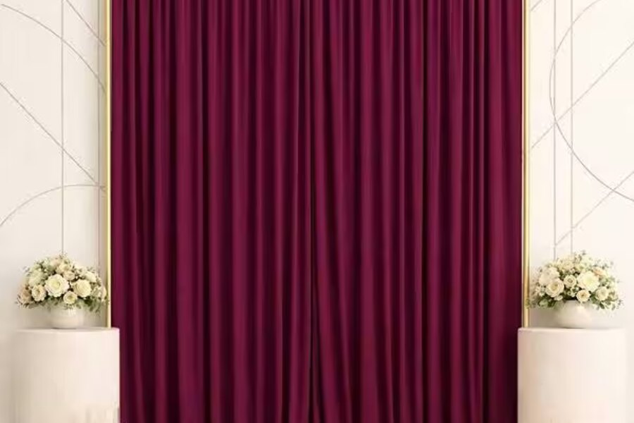 Elegant backdrop styled for a special event